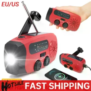 Crank Radio - Solar with LED Flashlight